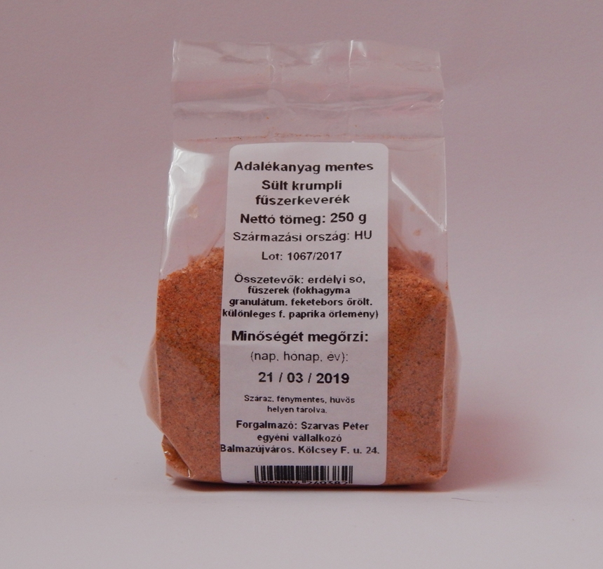 Fűszerkeverék - Sült krumpli